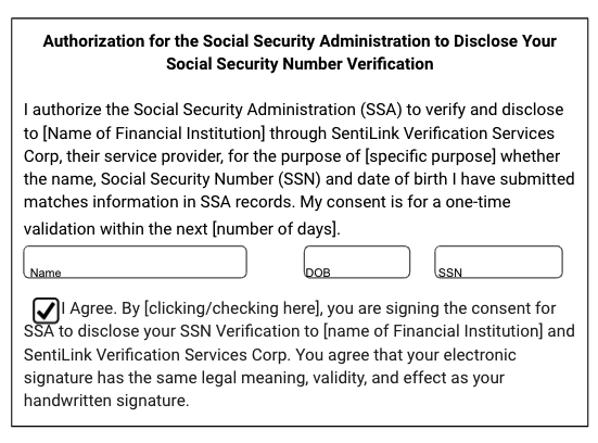 Authorization for the SSA to disclose